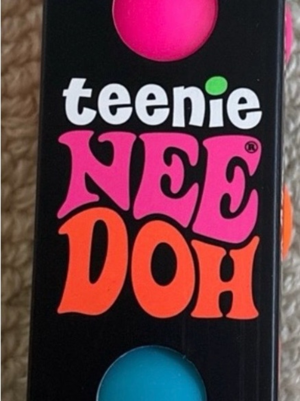 Teenie Nee Doh Colorful Paint Set - Pink, Orange, Blue
